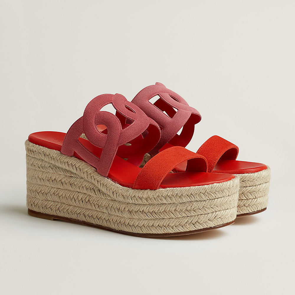 Hithewa Ithea 30 espadrille - Red | Hermès Singapore