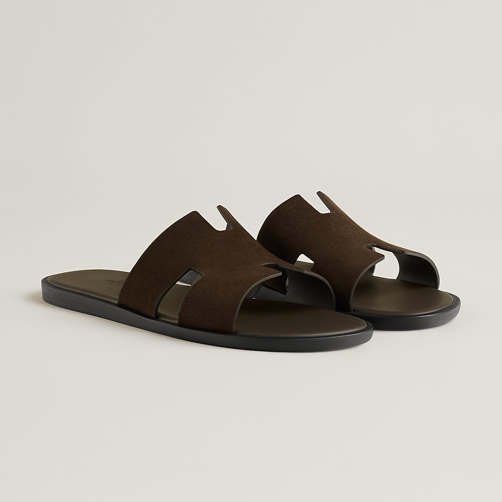 IZMIR SANDAL BLACK LAMBSKIN WITH PATTERNS