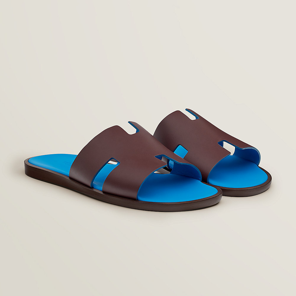 Hermes Men's Navy Blue Izmir Sandal 44 Shoes - MAISON de LUXE