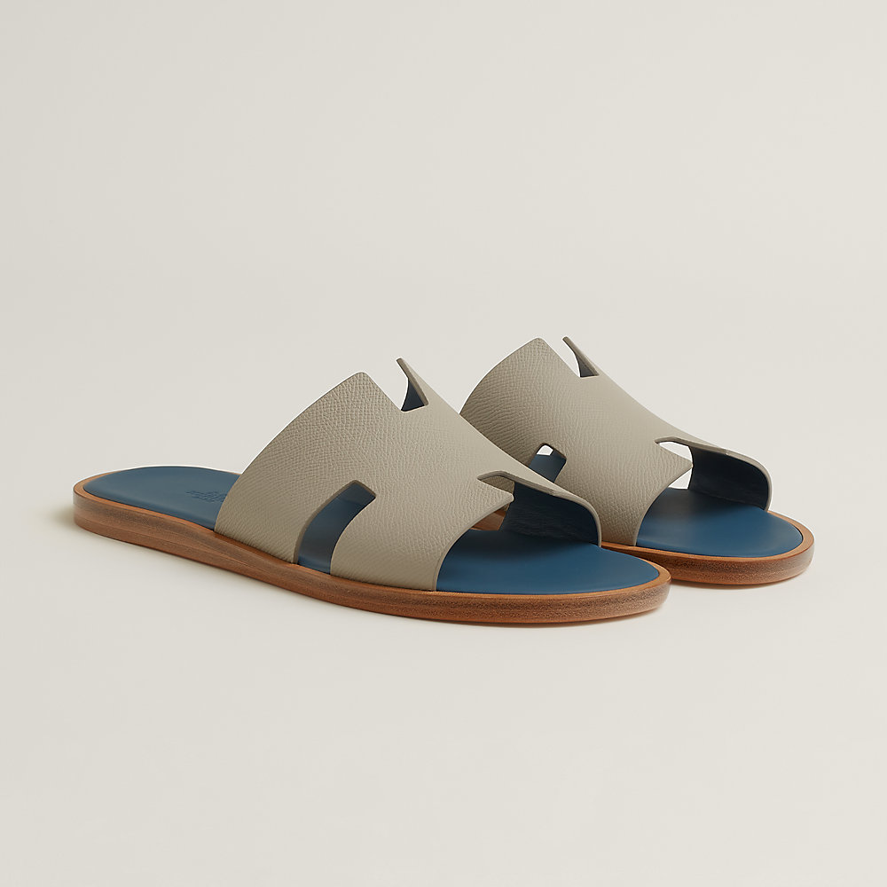 IZMIR SANDAL LIGHT BROWN MIX WHITE LAMBSKIN main image 0