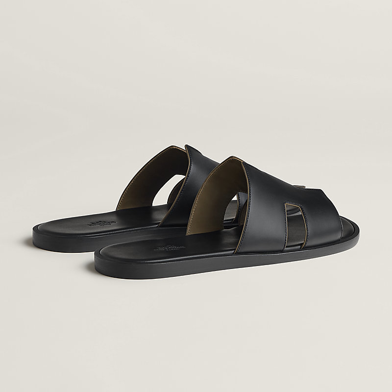 Black hotsell hermes sandals