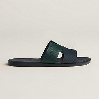 Izmir leather sandals Hermès Black size 42.5 IT in Leather - 33973717