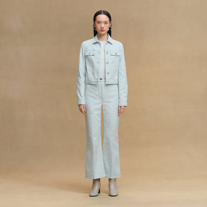 Jacke Inspiration Denim mit "Chaîne d'Ancre"-Print