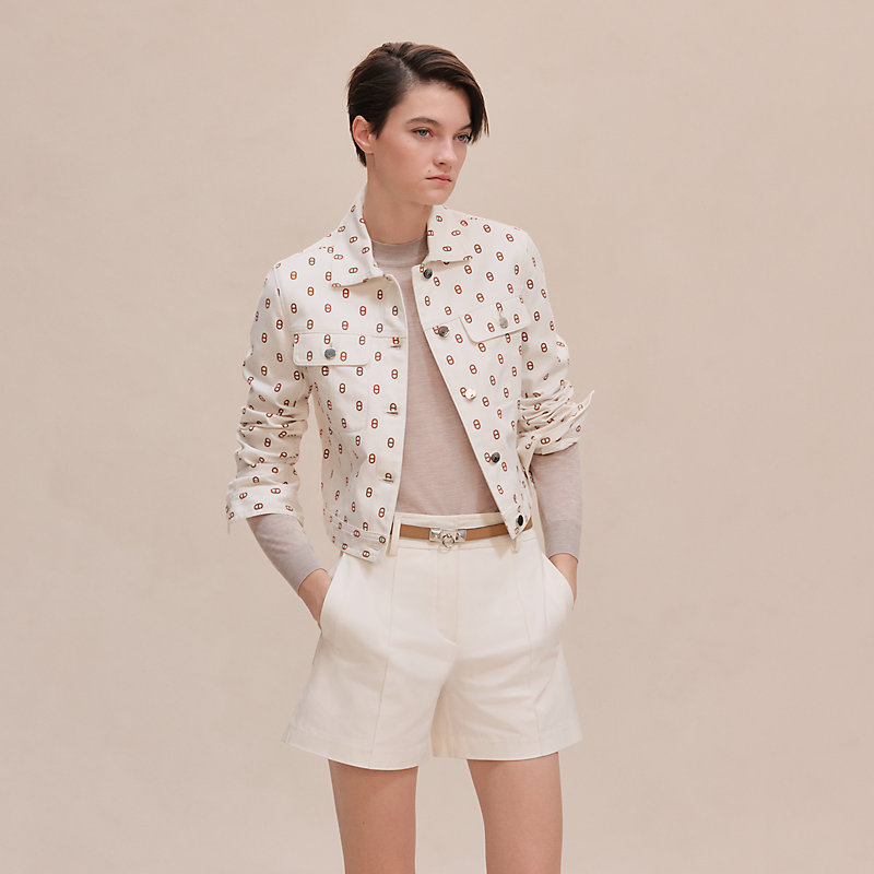 Jacke Inspiration Denim mit "Chaîne d'Ancre"-Print