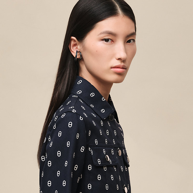 Jacke Inspiration Denim mit "Chaîne d'Ancre"-Print