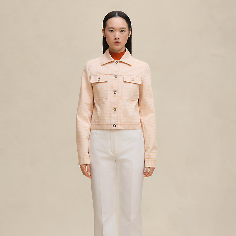 ジャケット・アウター 2020ss HERMES White blouson jacket jacket--5H0251DGA3-worn-3-0-0-