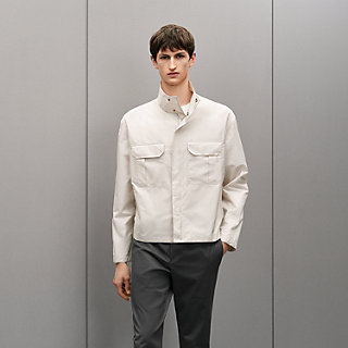 Jacket shirt with gusset pocket | Hermès Canada
