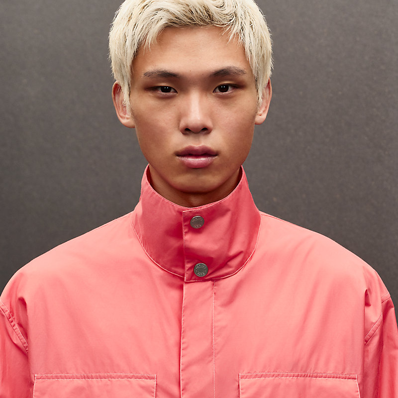 Jacket shirt with gusset pocket