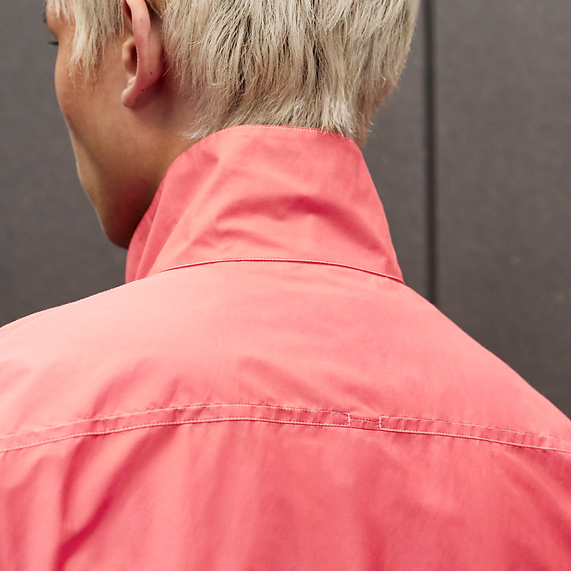 Jacket shirt with gusset pocket