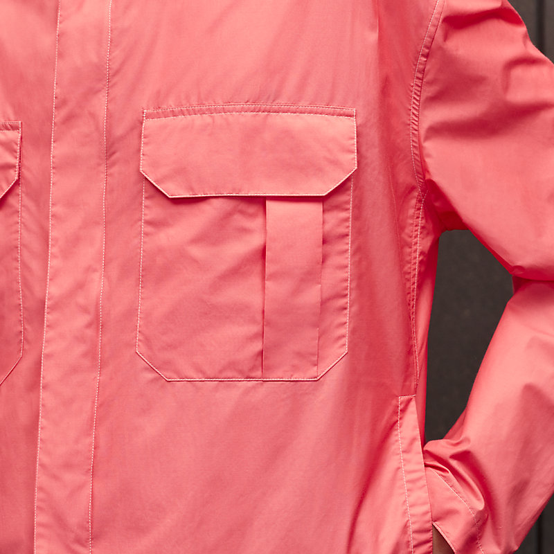 Jacket shirt with gusset pocket
