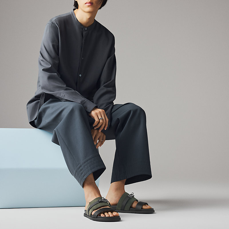 Jackson sandal - Green | Hermès Saudi Arabia