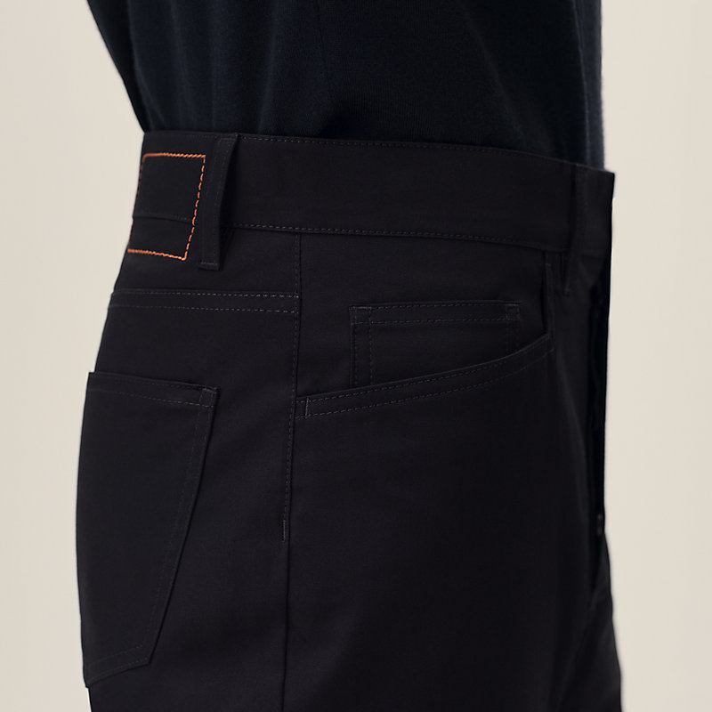 Jeans con etichetta in pelle, Vista: , vista 4 su 5
