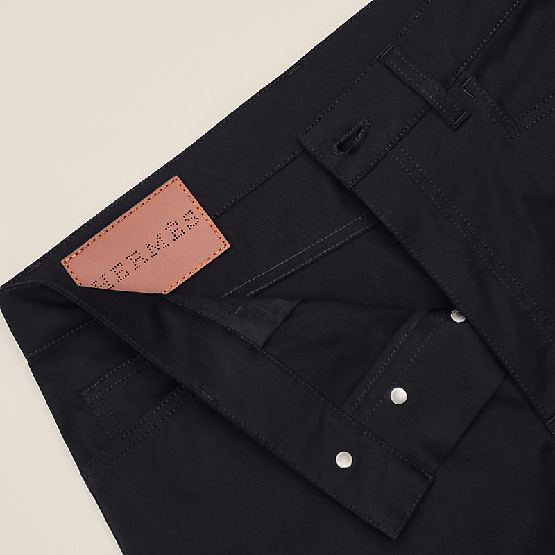 Jeans con etichetta in pelle, Vista: , vista 5 su 5