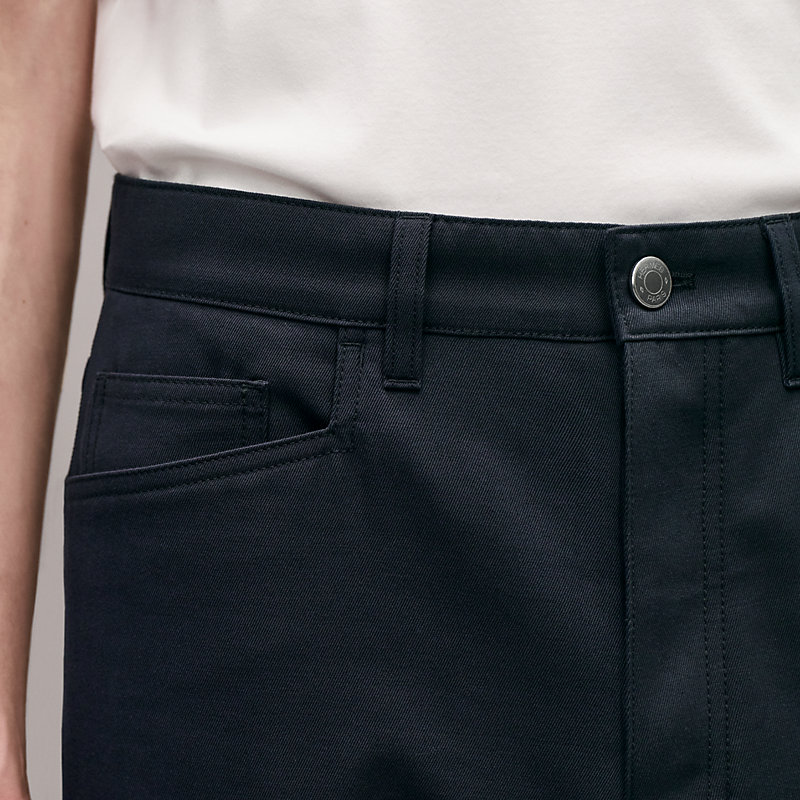 Jeans jacron cuir
