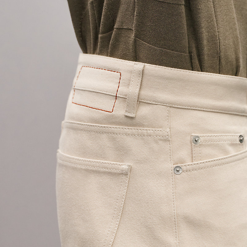 Jeans mit Jacron-Lederlabel, Ansicht: , Ansicht 4 von 5