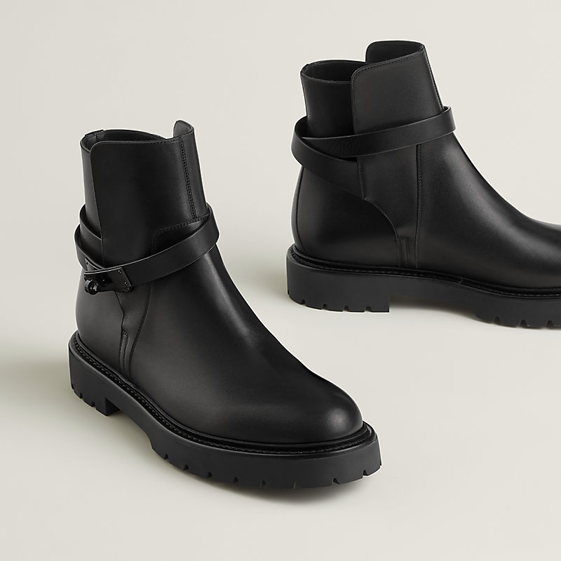 Jeff ankle boot - Black | Hermès USA