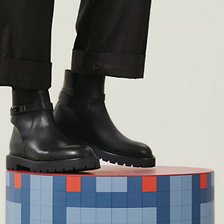 HERMES エルメス ブーツ 紺 EU39 1/2(26cm位) 4103525F0086 jeff-ankle-boot--242946ZH01-