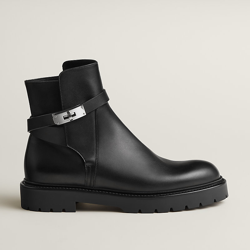 Jeff ankle boot - Black | Hermès USA