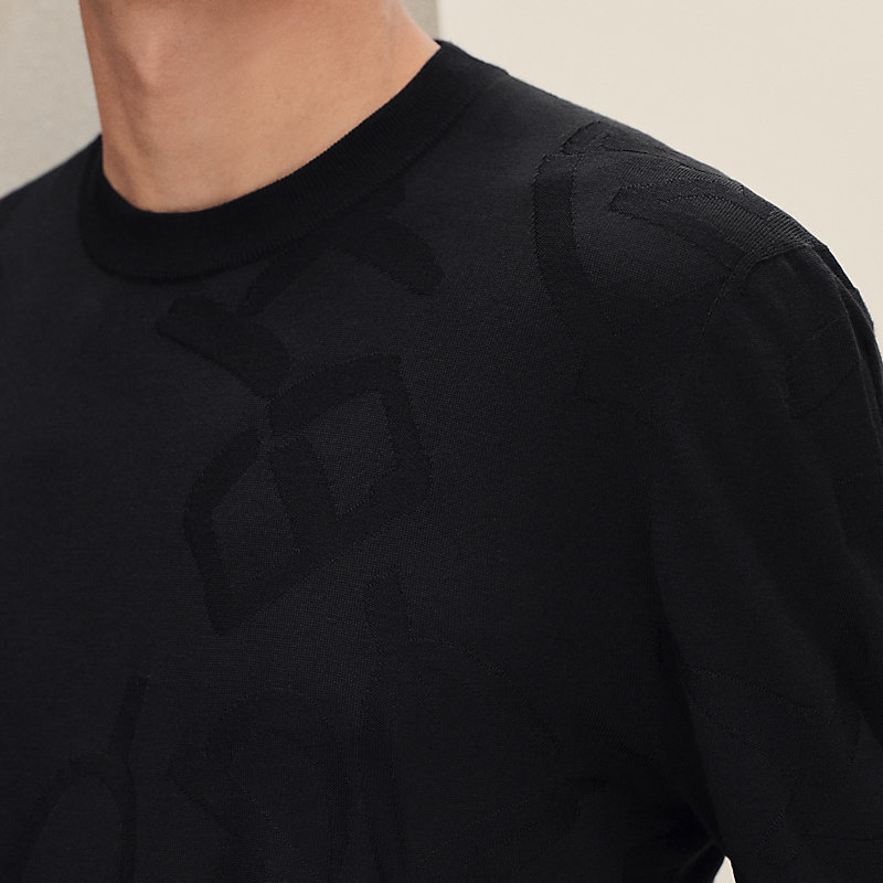 Jersey con cuello redondo "Calligraphie Équestre"