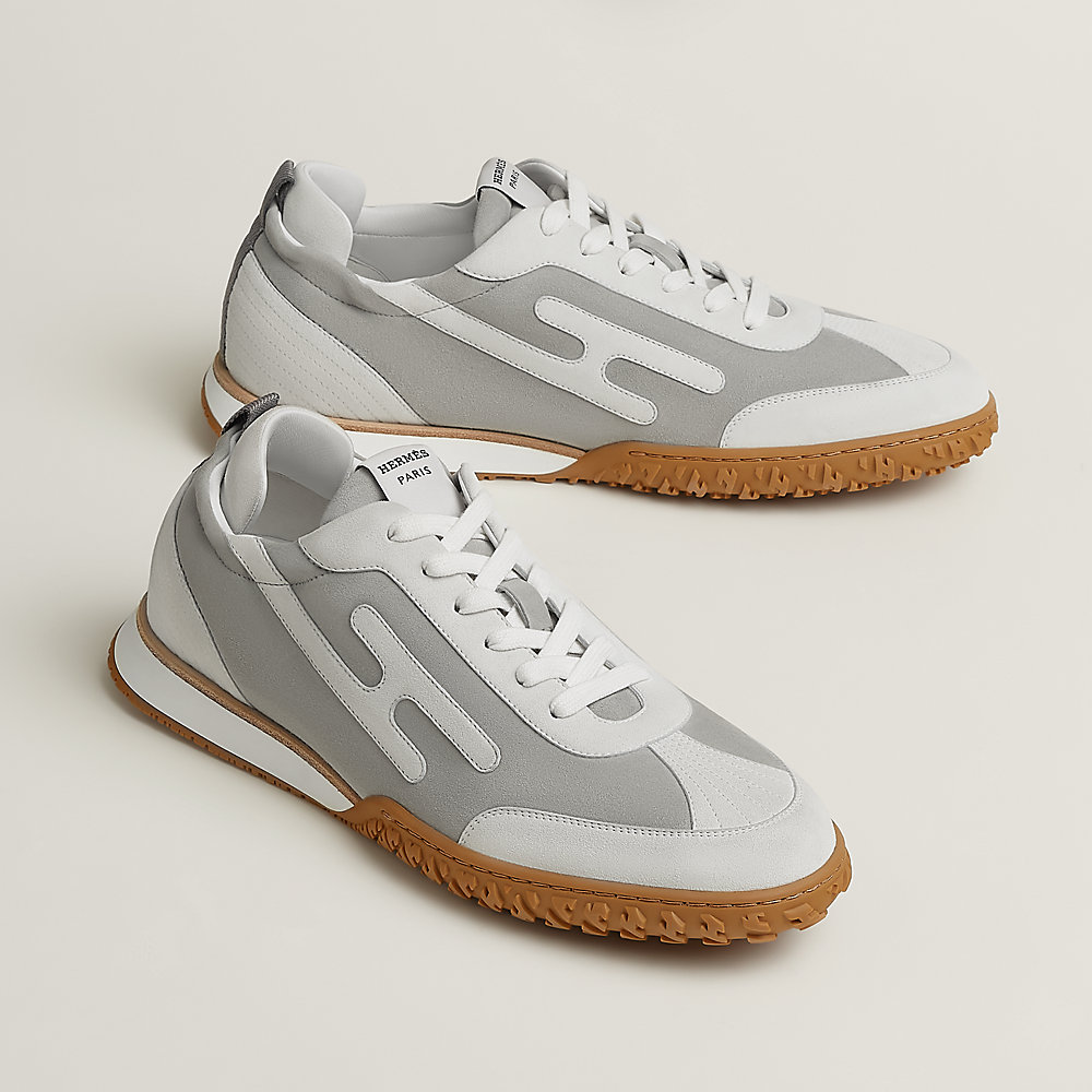 HERMES　フラットシューズ 37.5サイズ Hermes Women's Vert Celadon Bouncing 37 Sneaker Shoes