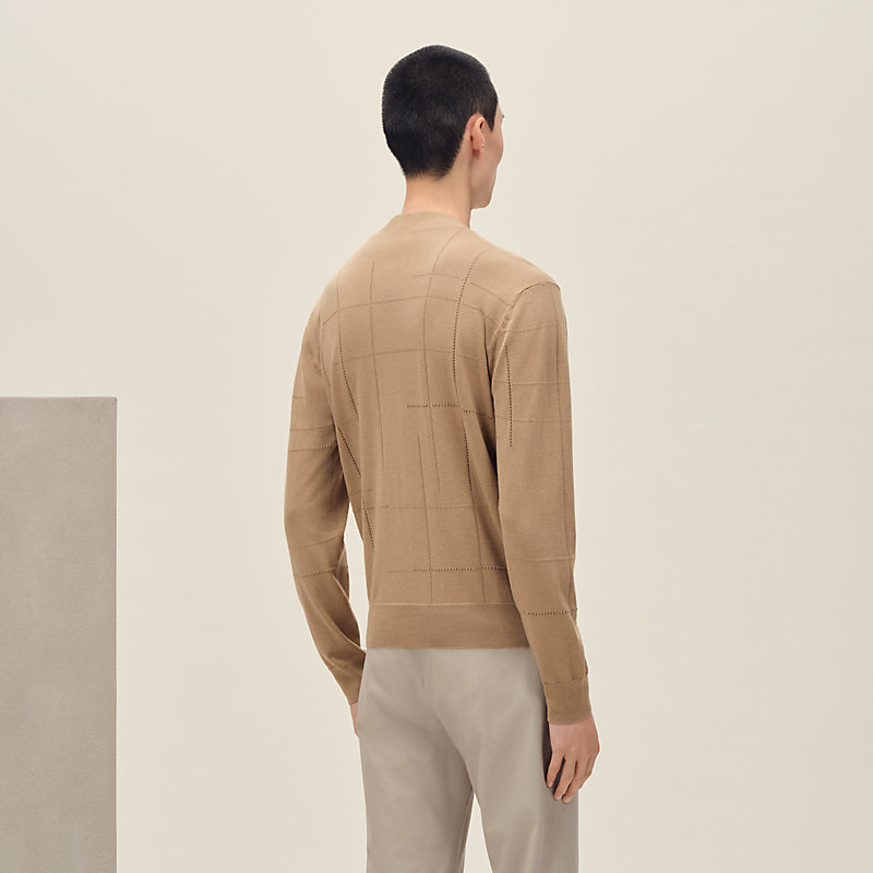 "Jeu de points sellier" buttoned cardigan