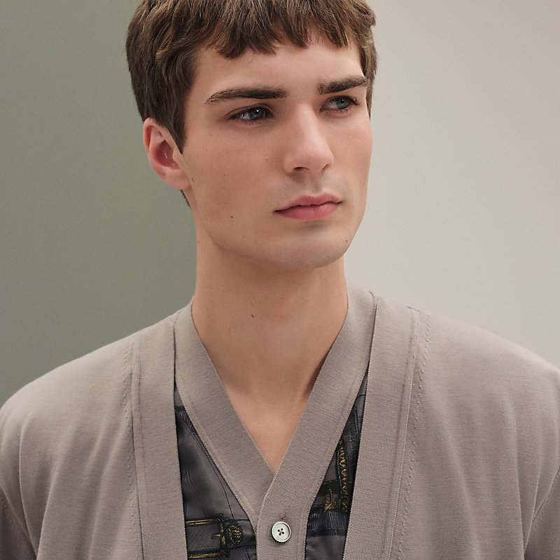 "Jeu dessus de soie" buttoned cardigan, View: , view 5 of 6