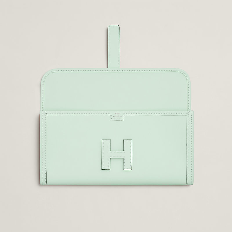 Jige Elan 29 clutch - Green | Hermès USA