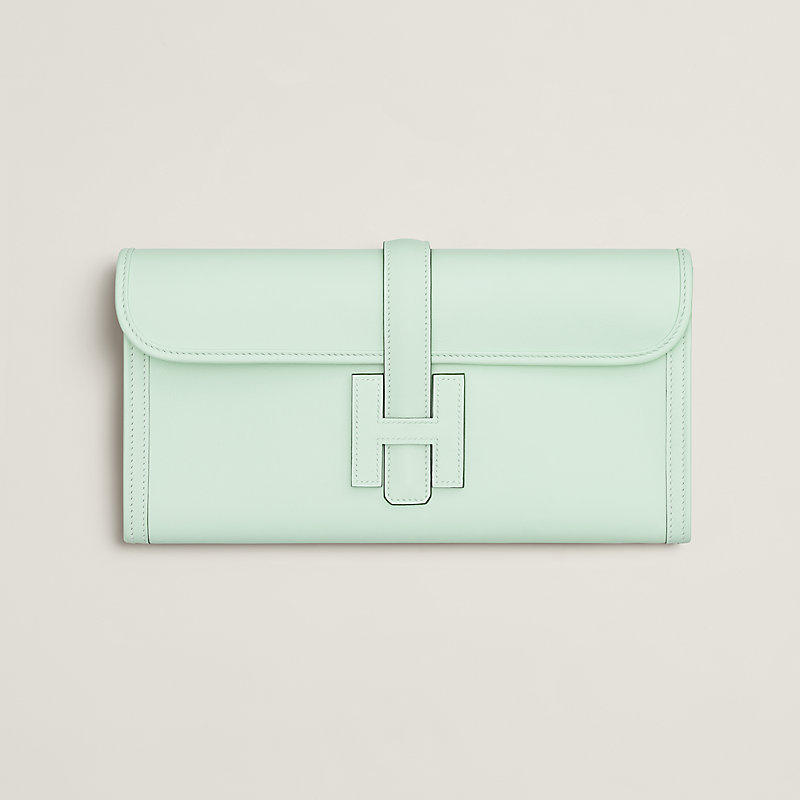 Jige Elan 29 clutch - Green | Hermès USA