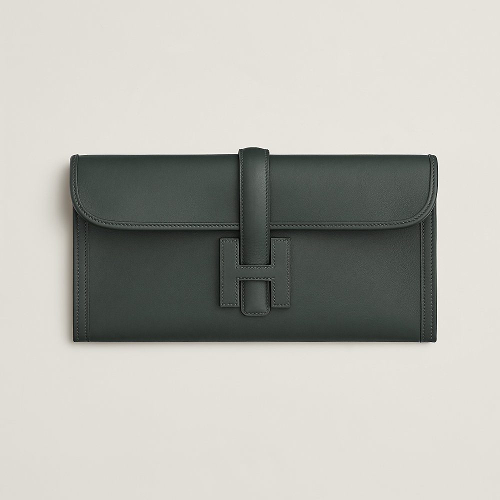 HERMES♩カルメン Hermes Jige Elan 29 H clutch in Gris Étain – SINGER22