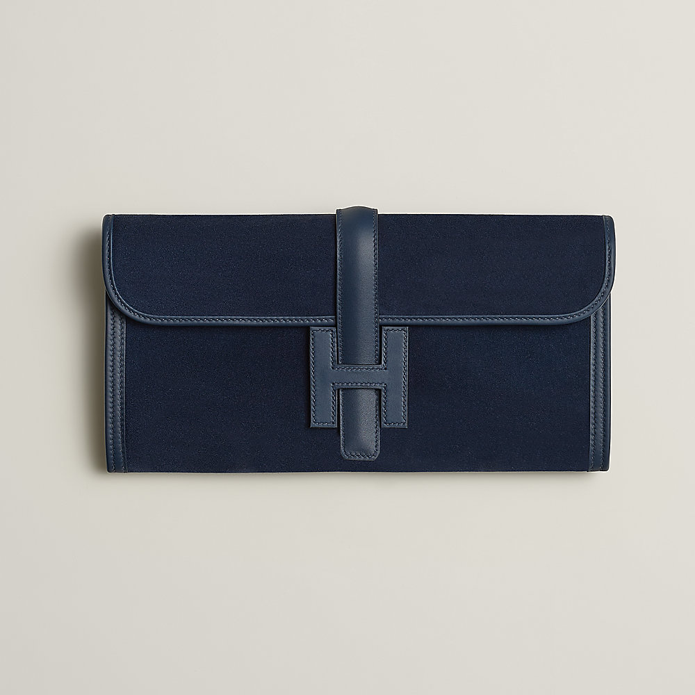 Jige Elan 29 clutch - Blue | Hermès USA