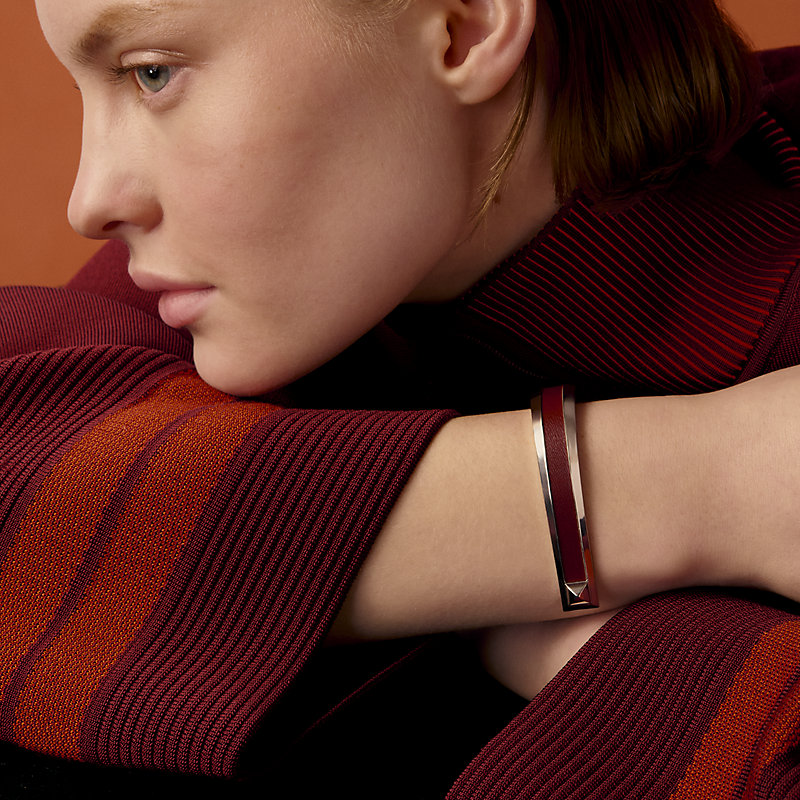 Jockette bangle - Red | Hermès USA