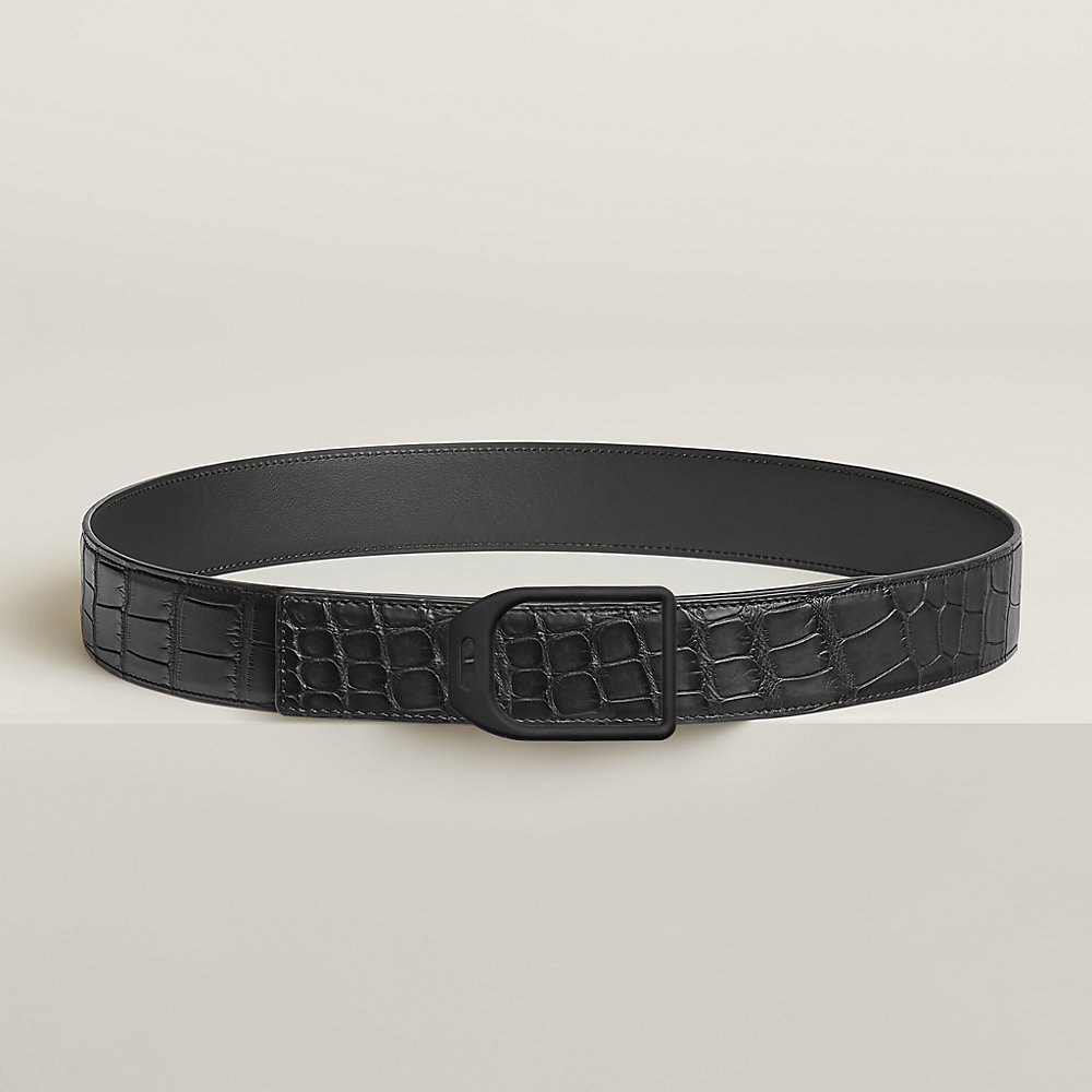 Jockey belt buckle & Leather strap 38 mm | Hermès USA