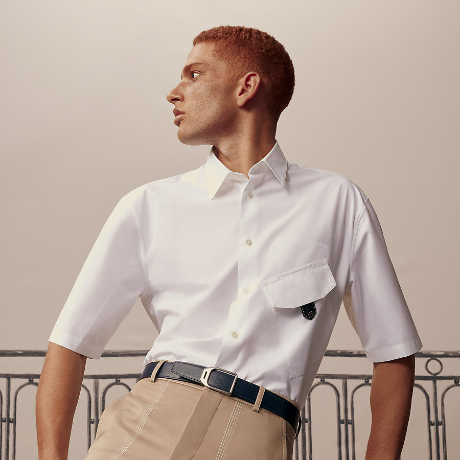 Jockey belt buckle & Reversible leather strap 32 mm | Hermès USA