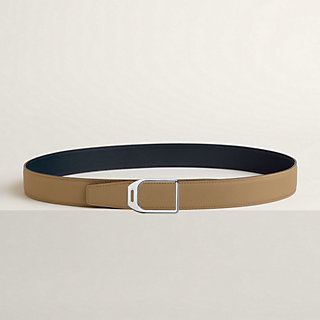 Jockey belt buckle & Reversible leather strap 32 mm | Hermès USA