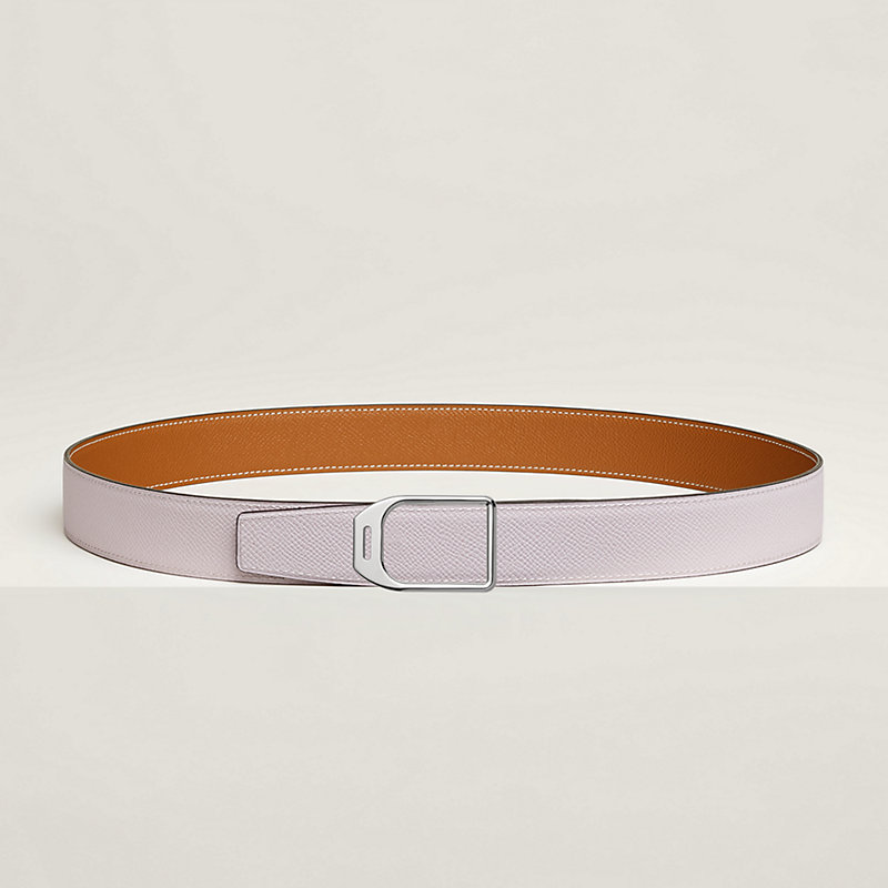 Jockey belt buckle & Reversible leather strap 32 mm