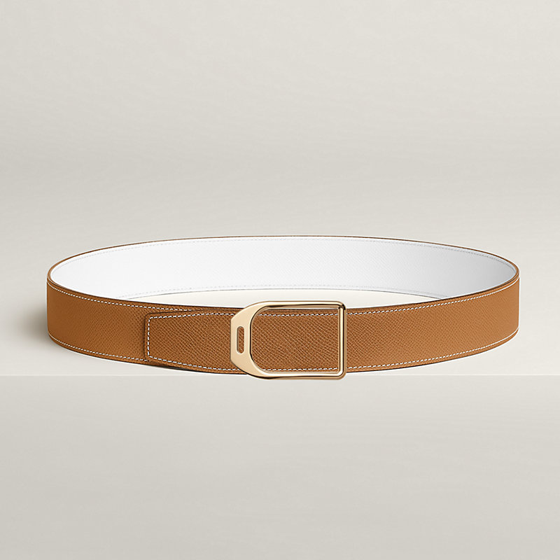 Constance belt buckle & Reversible leather strap 38 mm