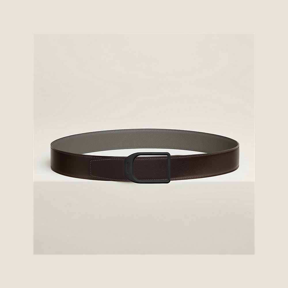 Jockey belt buckle & Reversible leather strap 38 mm Hermès UK