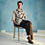 Jockeys Pixels圍巾, 檢視: 佩戴, worn, 檢視共1張圖片的第3張