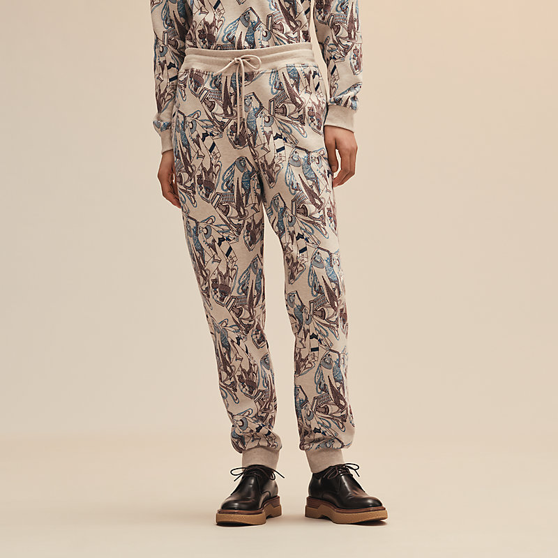 HERMES ズアヴとドラゴン Esprit プリント jogging パンツ Jogging 