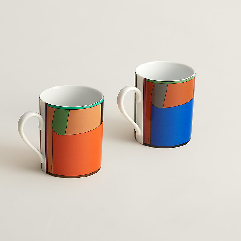 Jogo de 2 canecas La Serpentine Hermès | Hermès Brasil