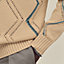 "Jour et Ajours" V-neck sweater, View: Worn, worn, view 6 of 6