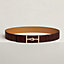 Jumbo belt buckle & Leather strap 38&nbsp;mm, View: , view 1 of 2