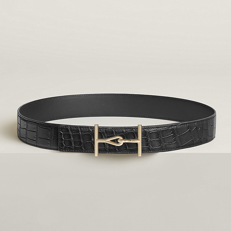 Jumbo belt buckle & Leather strap 38 mm | Hermès USA