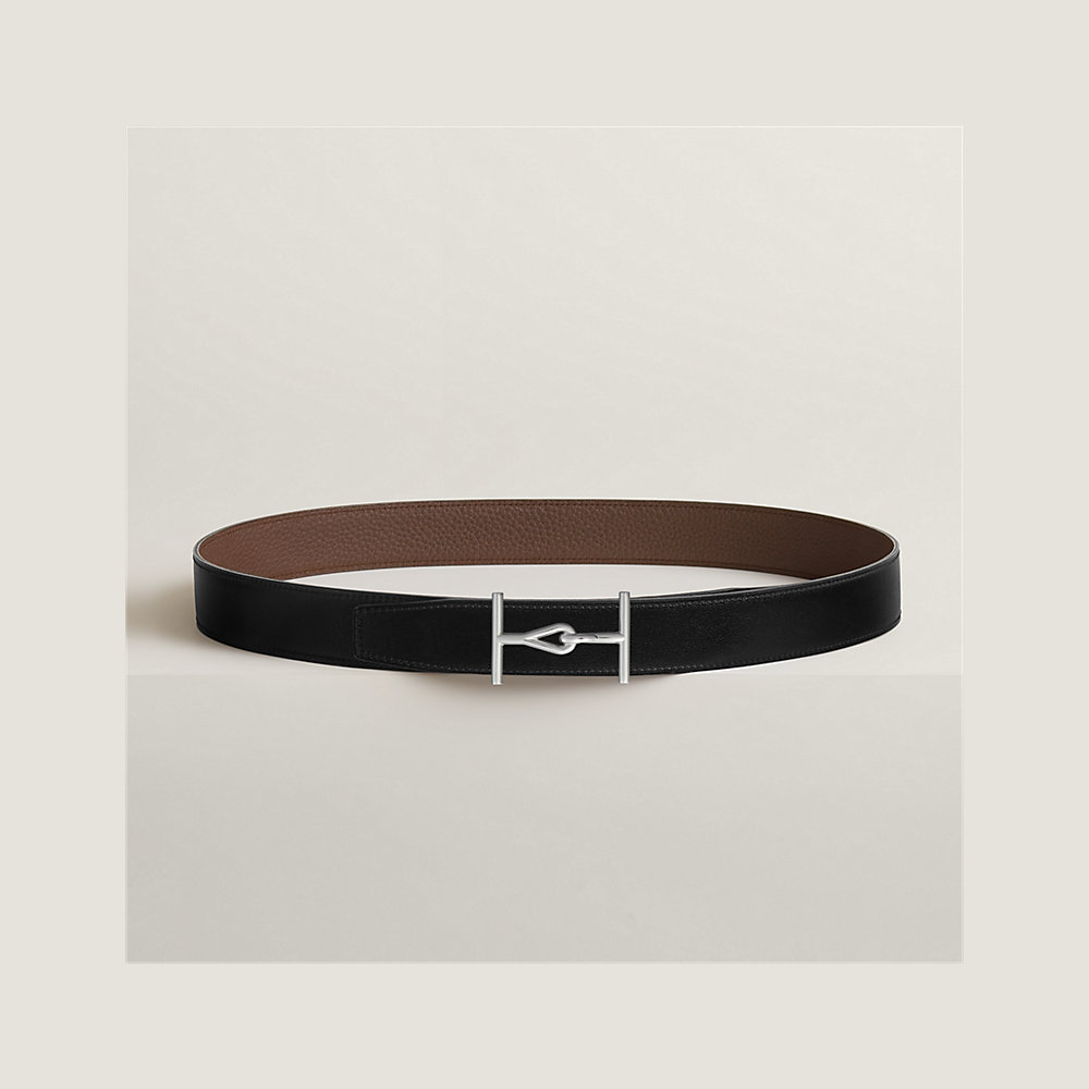 Jumbo belt buckle & Reversible leather strap 32 mm | Hermès Thailand