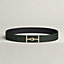 Jumbo belt buckle & Reversible leather strap 38&nbsp;mm, View: , view 1 of 3