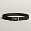 View: , Jumbo belt buckle & Reversible leather strap 38 mm