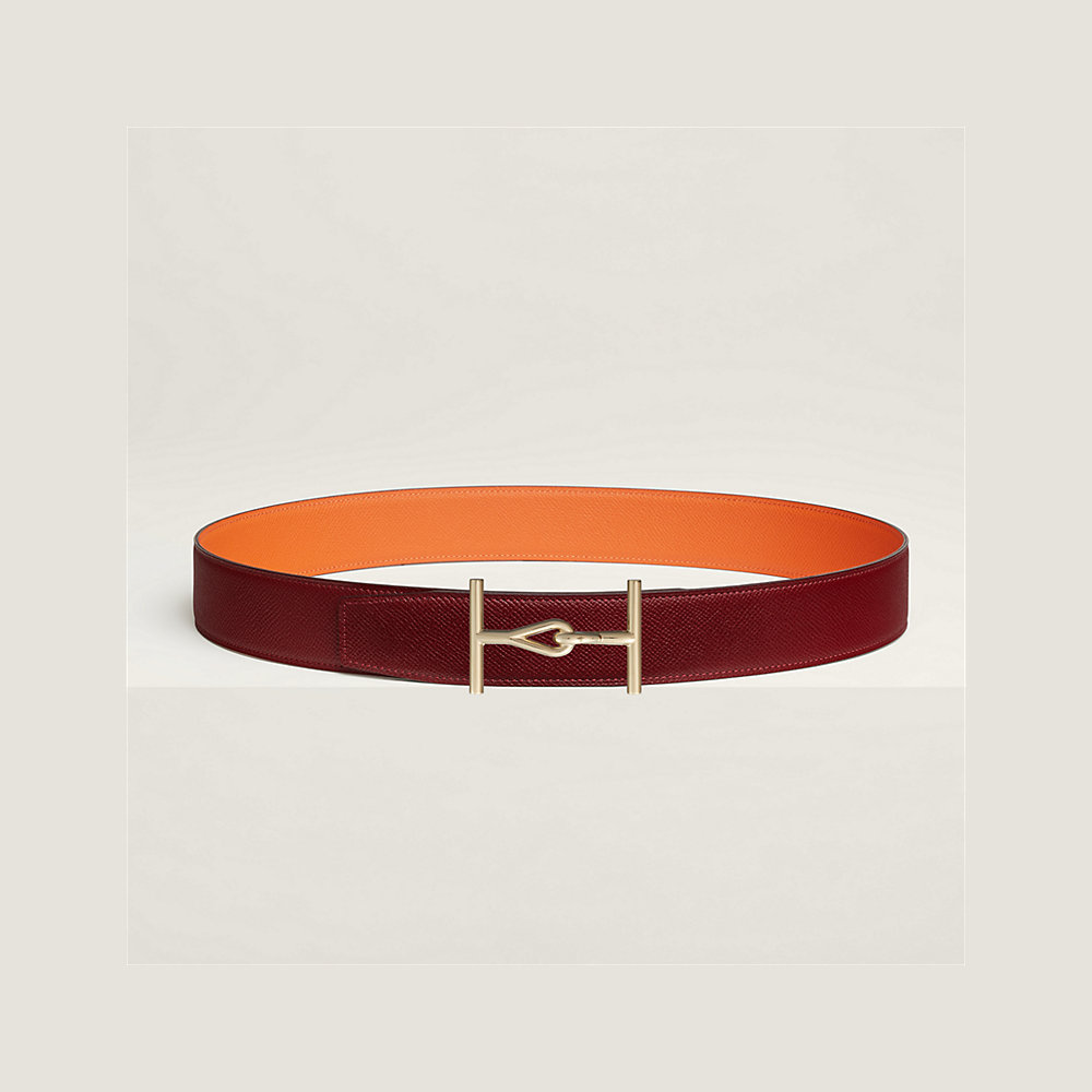 Jumbo belt buckle & Reversible leather strap 38 mm | Hermès UK