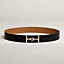 View: , Jumbo belt buckle & Reversible leather strap 38 mm
