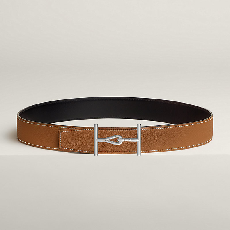 Royal belt buckle & Reversible leather strap 38 mm