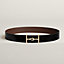 Jumbo belt buckle & Reversible leather strap 38&nbsp;mm, View: , view 1 of 3
